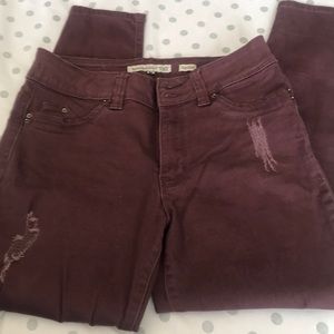 YMI, Highrise ankle ripped jeans